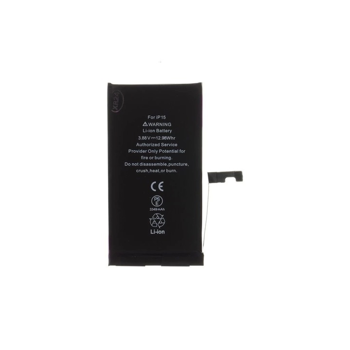 Akkumulátor iPhone 15 készülékhez – 3349mAh Li-Ion - csomagolás nélküli gyári