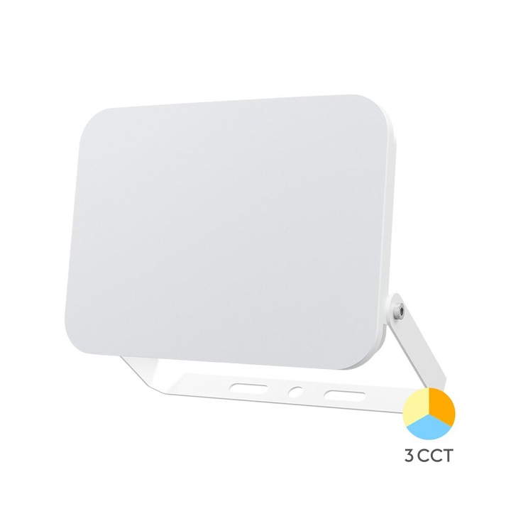 Proiector LED Braytron 50W 3in1 IP65 Alb