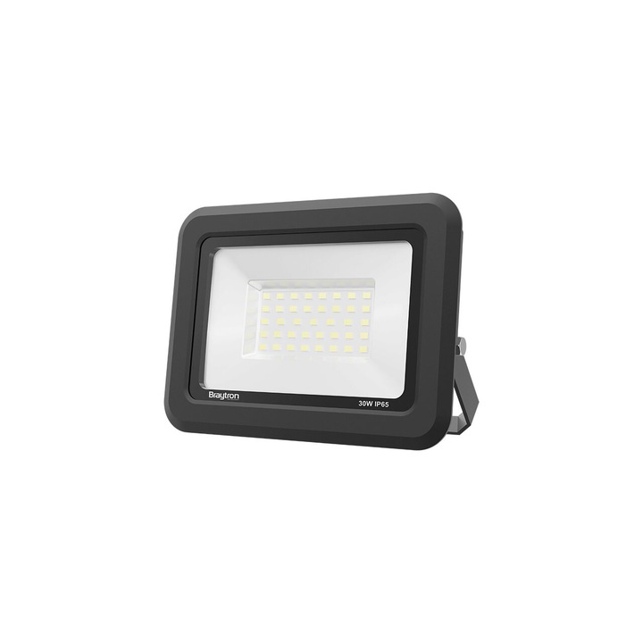 Proiector LED Braytron 30W 2550LM 3000K IP65 Negru
