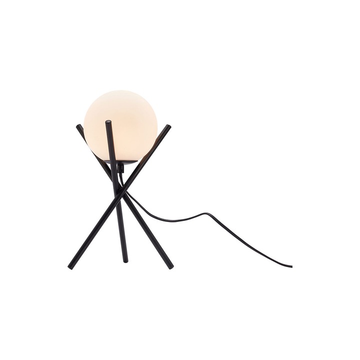 Lampa de masa opal, sticla, G9