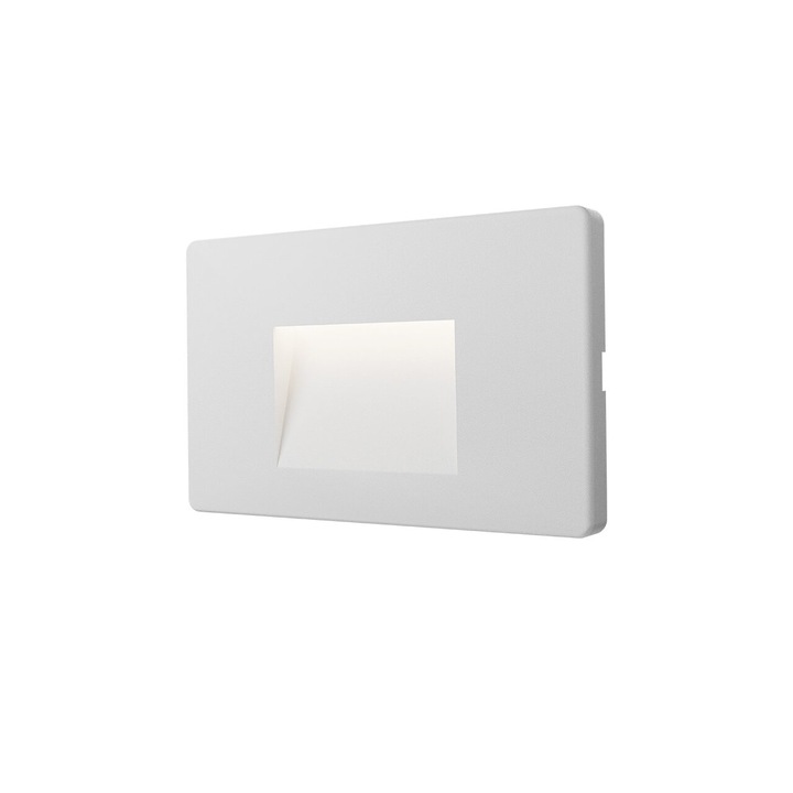 CORP LED PT, 3W 160lm, 3000K VEKTA-B PATRAT ALB IP65