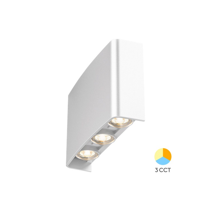 CORP LED PT, 6W 3in1 VECTOR-B-WL ALB IP65
