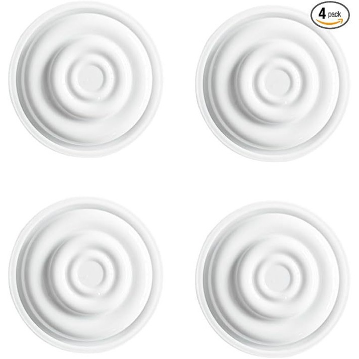 Tartozék készlet kézi mellszívóhoz, Szilikon, 4 fehér membrán, Fehér