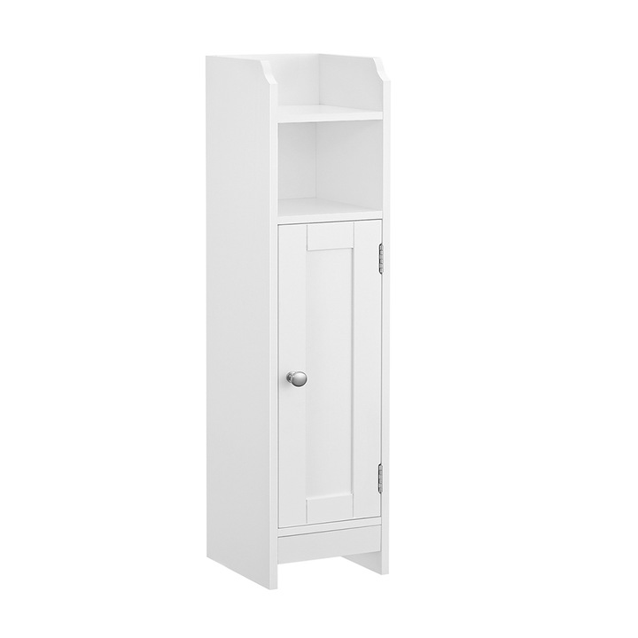 Шкаф за баня Timeless Tools, спестяващ място, бял, 18x20x80 см