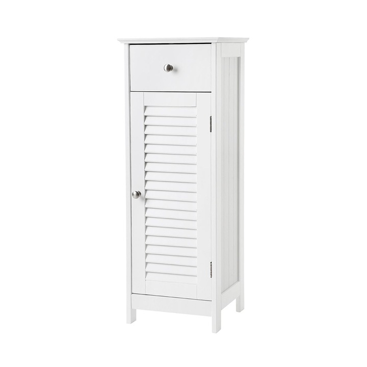 Шкаф за съхранение на инструменти Timeless с чекмеджета, бял, 32x30x87 см