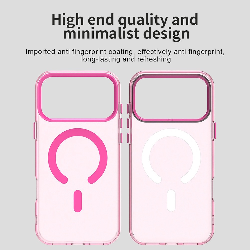 Husa premium pentru iPhone 17 Pro VivaShell Fusion compatibila MagSafe, Anti-Shock - Protectie Avansata Display & Camera - Design Slim si Elegant - roz