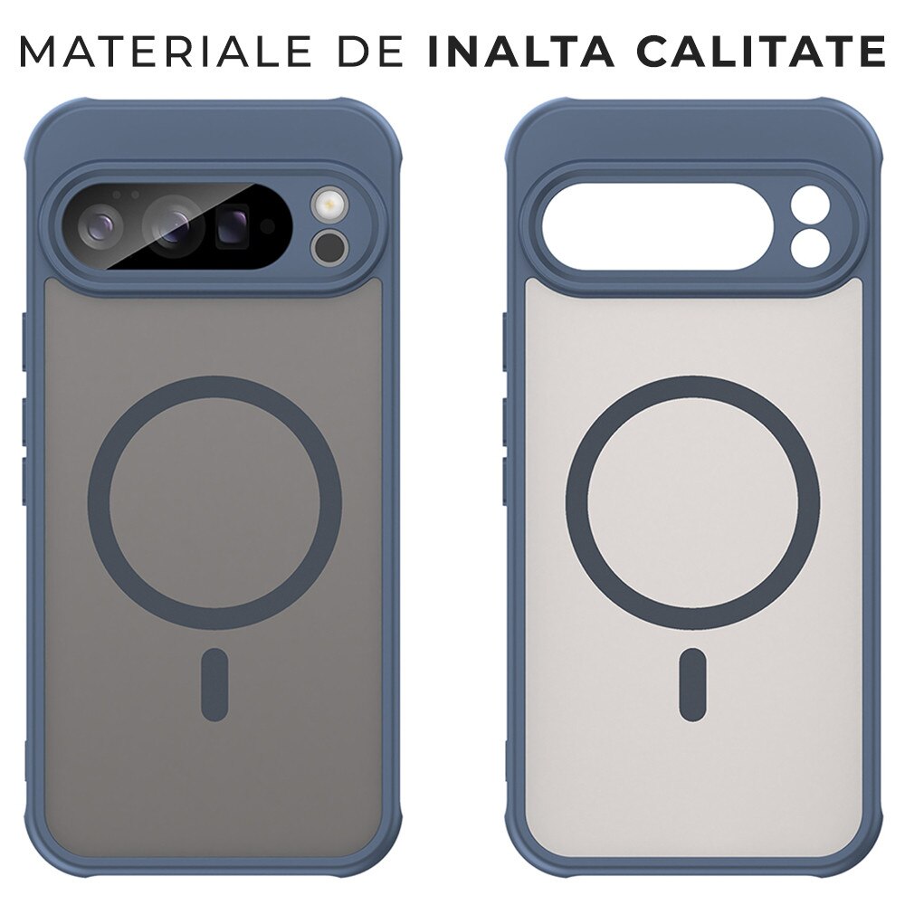 Husa pentru Google Pixel 10 Pro XL Daden® HaloFrost II, MagSafe, Antisoc, Incarcare wireless, Calitate Premium, Albastru