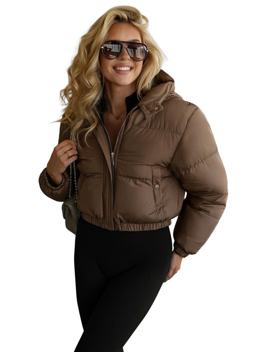 Дамско яке OZONEE JS/5M3360, Шоколадов