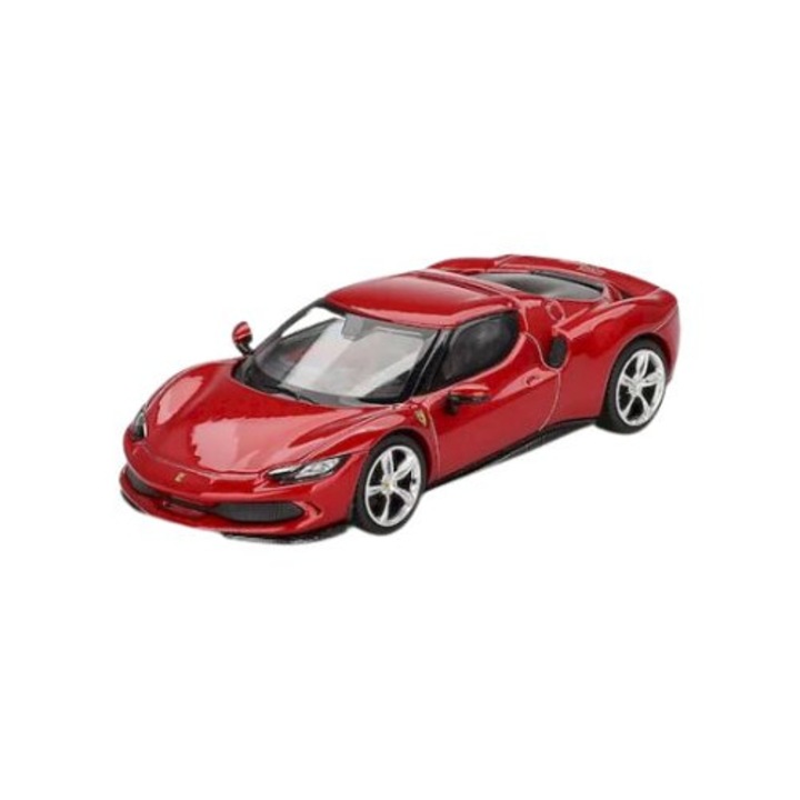 Macheta auto Ferrari 296 Gtb F1-75 (Rosso Imola) 2024 1:64 Bbr BBRFER64006