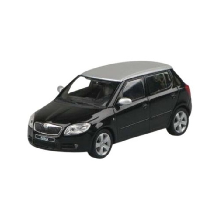 Skoda Fabia 2 fekete 2007-es modellautó 1:43 Abrex