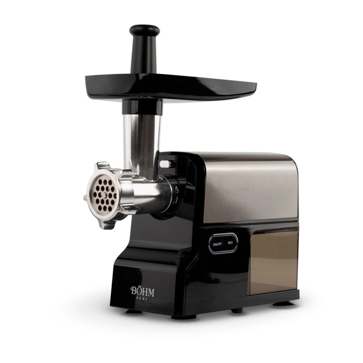 Masina de Tocat Carne Electrica Böhm MG6050R, 1600 W, 1, 7 kg/min, Inox, 3 Site