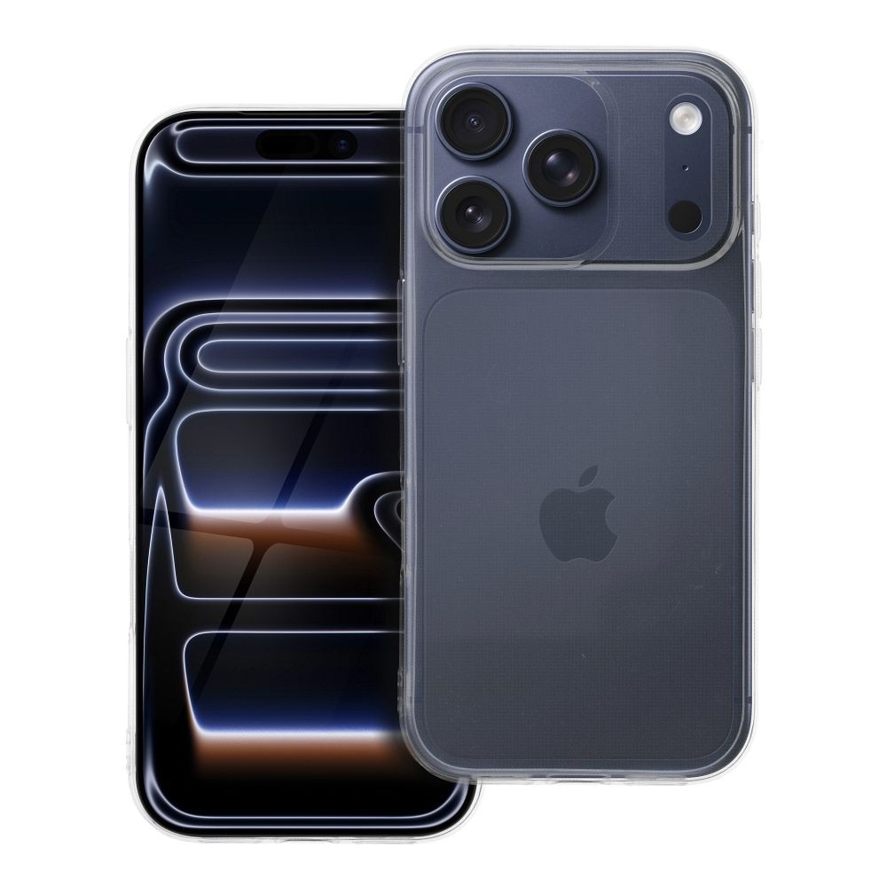 Husa de silicon compatibila cu iPhone 17 Pro, groasa, transparenta, cu protectie pentru camera, 2mm, Clear Case