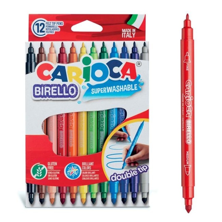 Set Carioci Lavabile Subtiri, 2 varfuri- 12 buc