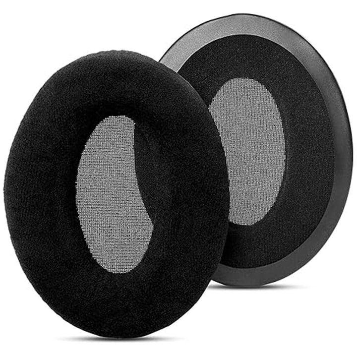 Set 2 Bureti de Schimb AYSTOAYS®, pentru casti HyperX Cloud III 3 / II 2 Gaming, AQYRIS Andromeda / Altair / Sirius si multe alte modele, Usor de montat, Spuma cu Memorie, Negru