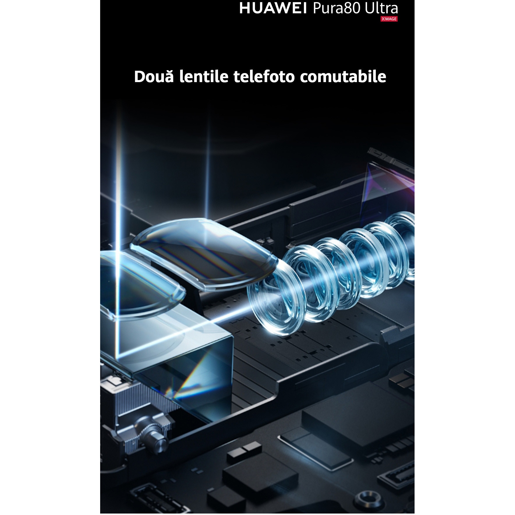 Telefon mobil Huawei Pura 80 Ultra, 512GB, 16GB RAM, Prestige Gold