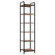 Biblioteca Raft Carti Lenmar DS-6 6 Niveluri Industrial Otel Maro-Vintage Negru 187x40x30cm Living Birou Hol