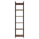 Biblioteca Raft Carti Lenmar DS-6 6 Niveluri Industrial Otel Maro-Vintage Negru 187x40x30cm Living Birou Hol
