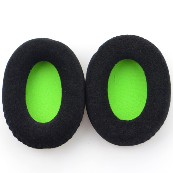 AYSTOAYS® 2 db csere fülpárna szett, HyperX Cloud III 3 / II 2 Gaming fejhallgatókhoz, AQYRIS Andromeda / Altair / Sirius és sok más modellhez, Könnyen felszerelhető, Memóriahabos, Zöld
