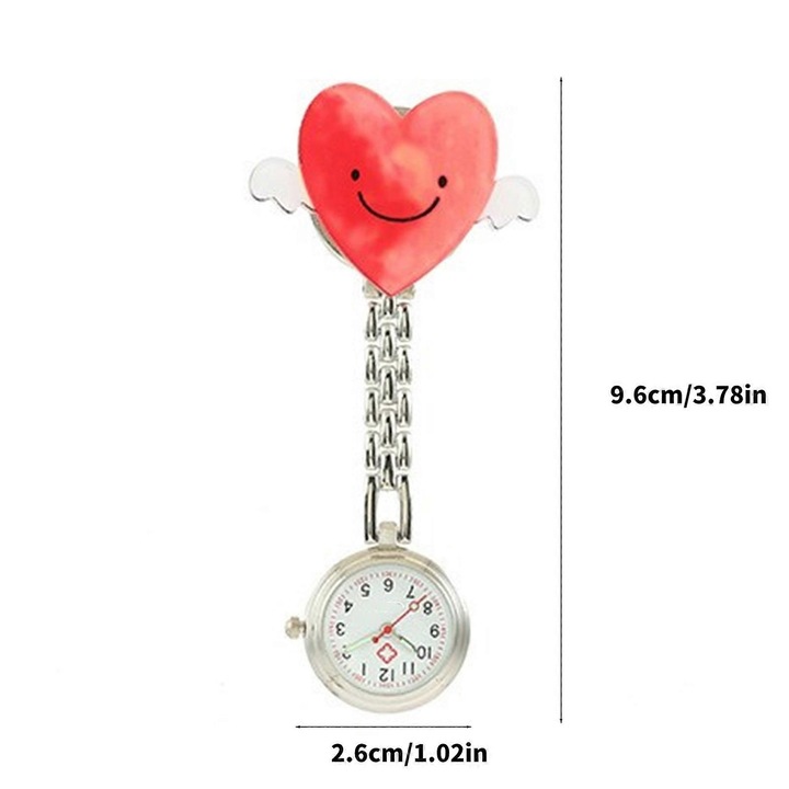 Ceas de buzunar pentru asistenti medicali, multifunctional, 40 culori, 2.6x9.6cm, set 1 buc.