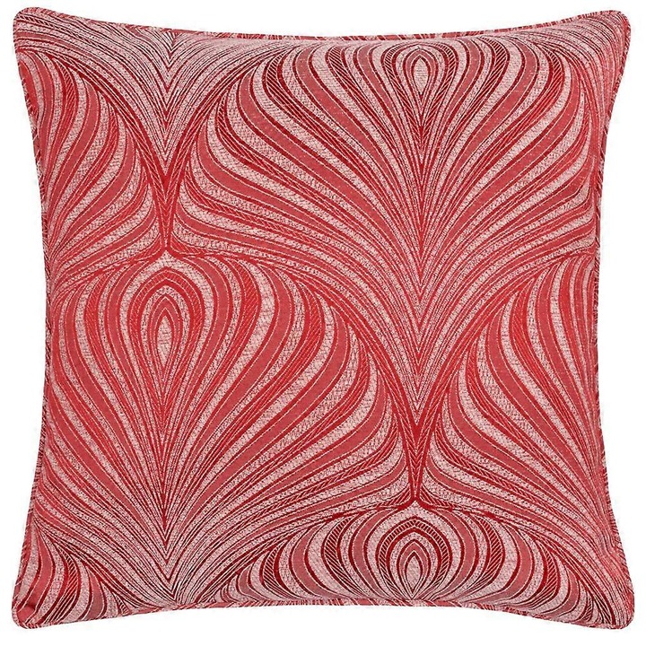 Fata de perna decorativa, poliester, teracota, 55x55cm