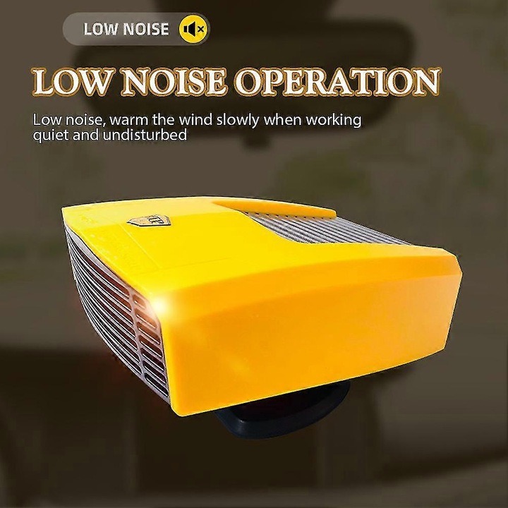 Autó szélvédő páramentesítő, 12V/24V, gyors fűtés, multifunkcionális ventilátor, 125x100x40mm, zöld