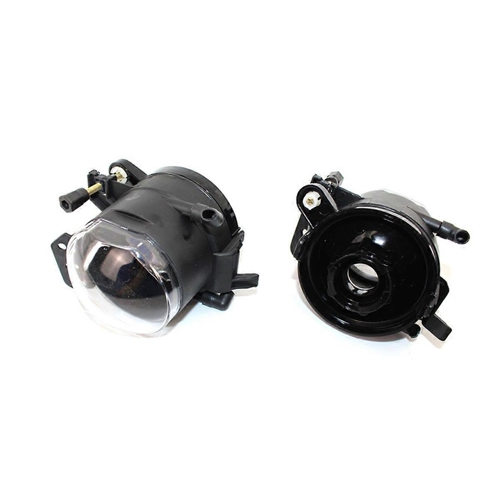 Proiectoare pentru BMW 5 Series E60, set 1 pereche, negru, plastic, fara bec