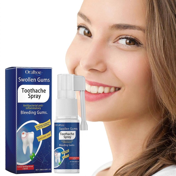 Szájvíz, ínygyulladás kezelésére, antibakteriális spray, 3 darabos, alkoholmentes, szájszárazságra Oralhoe
