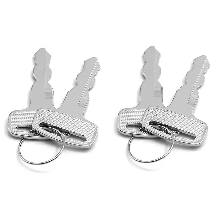 Set 4 Chei Golf Cart, Metal, Argintii