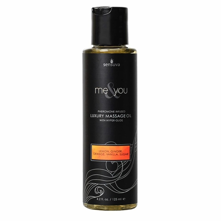 Sensuva Me & You masszázsolaj, 125ml, citrusos aroma, selymes állag