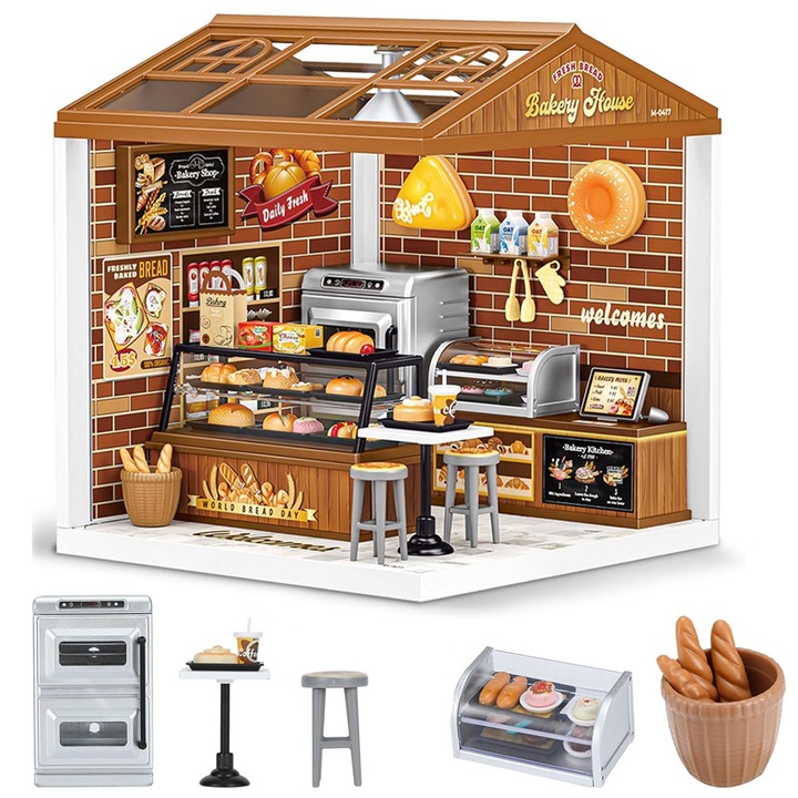 Wuciray® Puzzle 3D Sütöde DIY Finom Pékség 118 darab