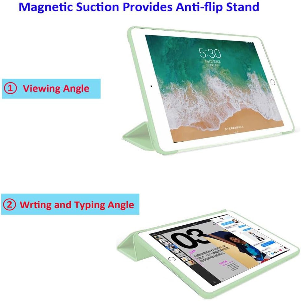 Husa tableta pentru Samsung Galaxy Tab A9 8.7", VIENOD®, TPU Smart Cover, functie de suport, Verde Matcha