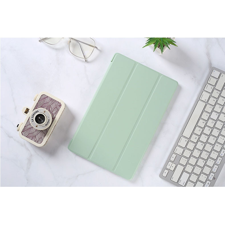 Husa tableta pentru Samsung Galaxy Tab A9 8.7", VIENOD®, TPU Smart Cover, functie de suport, Verde Matcha