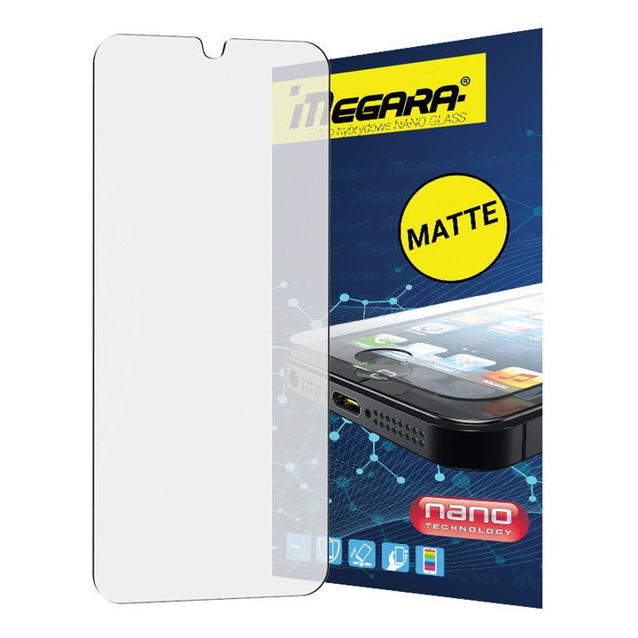 Folie de protectie hibrida mata Megara pentru Huawei Nova 13i, rezistenta la zgarieturi, cu montaj usor, 1 bucata