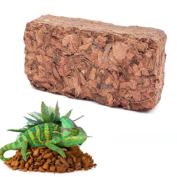 Естествен субстрат за терариум, BIOTERR, 100% кокос, 7 л, 500 г