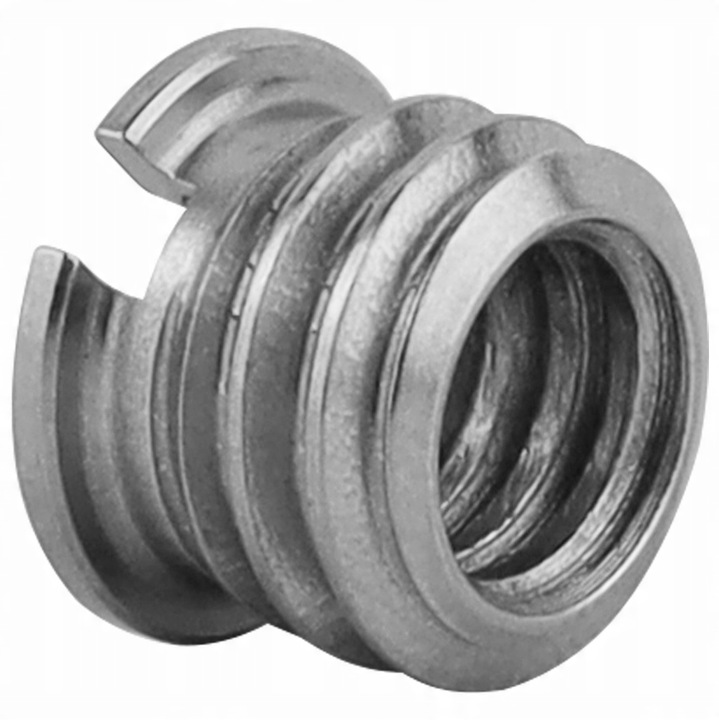 3/8"-ról 1/4"-re dugókulcs-szűkítő, Megara, réz, 7,5 mm, ezüst