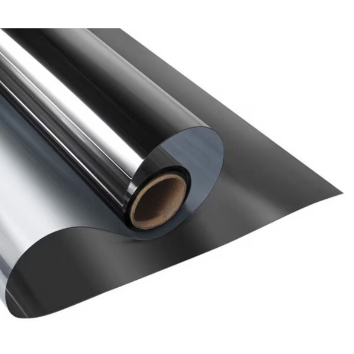 Folie Reflexiva protectie Geamuri montare pe interior si protectie solara UV NEAGRA 45 x 300 cm