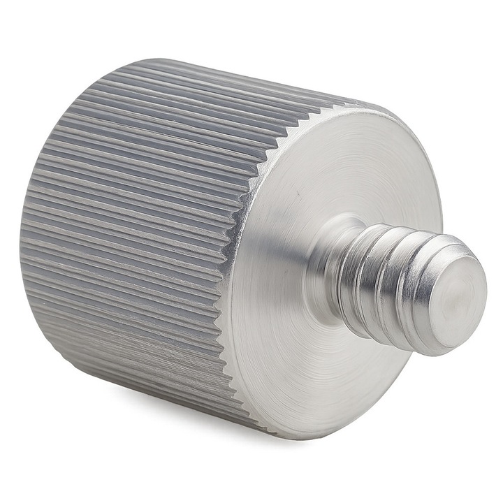 Adaptor stativ Megara, 1/4" la 5/8", aluminiu, 26mm, argintiu