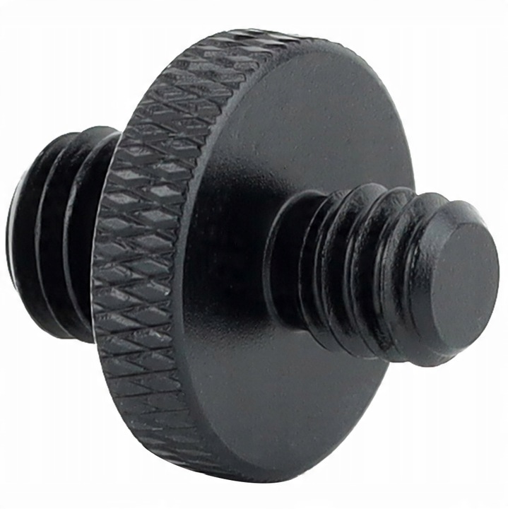 Adaptor stativ, Megara, 1/4" la M8, aluminiu, 18mm, negru