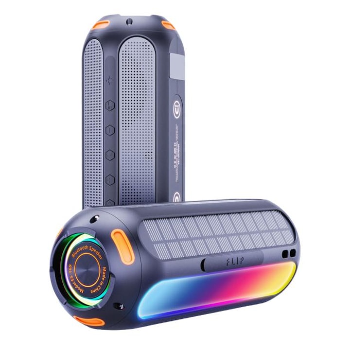 Boxa Portabila 10W, Design Tractor rosu, Bluetooth, FM, TWS, USB, TF Card