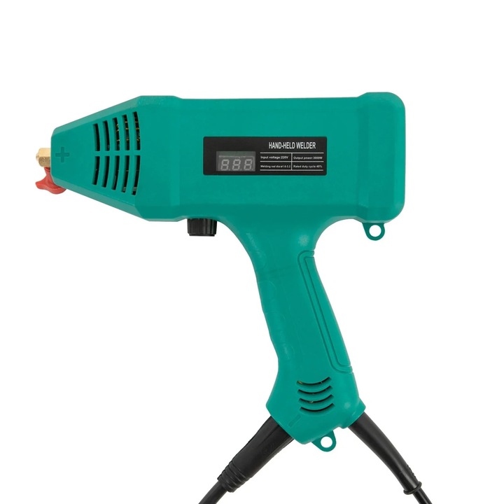 Hegesztőgép, 3000W, hordozható, 220V, 2m kábel, kék