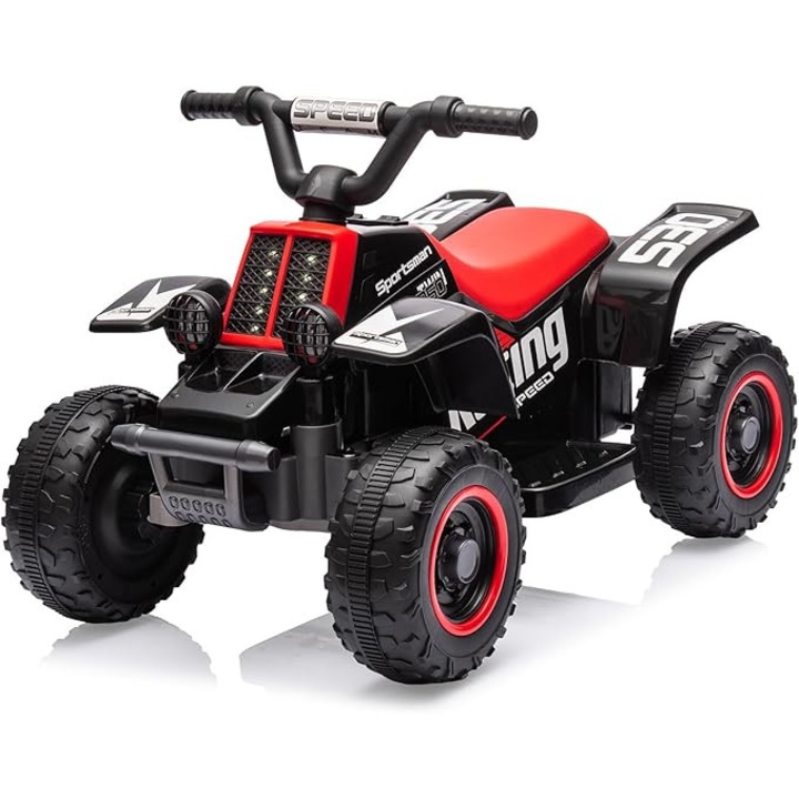 ATV electric pentru copii Kinderauto BBH-029 35W 6V, telecomanda, culoare neagra