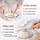 Set 2 cosuri de fermentare pentru paine si accesorii, XICENRM®, rotund si oval, 9x9cm si 10x5.7cm, 9 piese, culoare maro