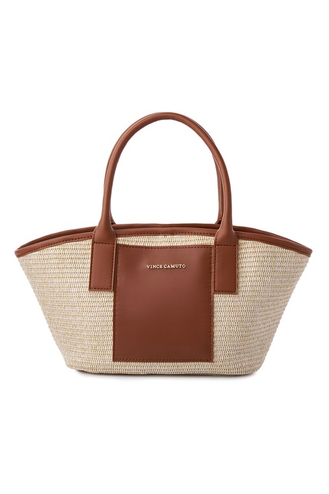 Vince Camuto, Műbőr válltáska, Tópbarna, Krémszín