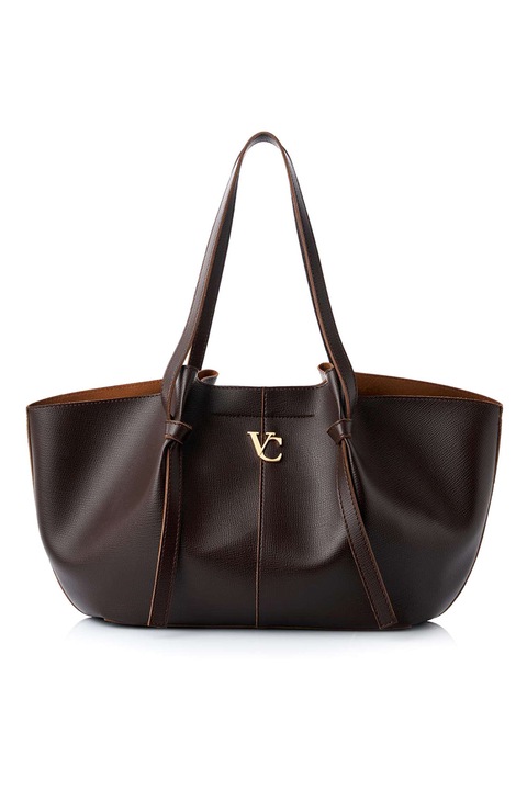 Vince Camuto, Geanta shopper din piele ecologica, Maro fango