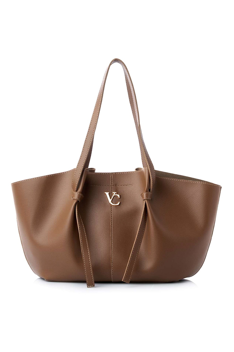 Vince Camuto, Geanta shopper din piele ecologica cu detaliu logo