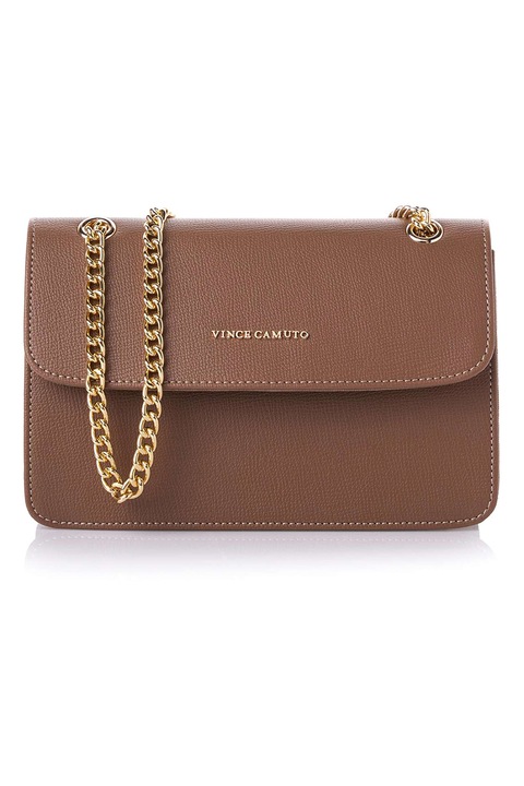 Vince Camuto, Láncos crossbody táska, Sötétbarna, 25x16x9