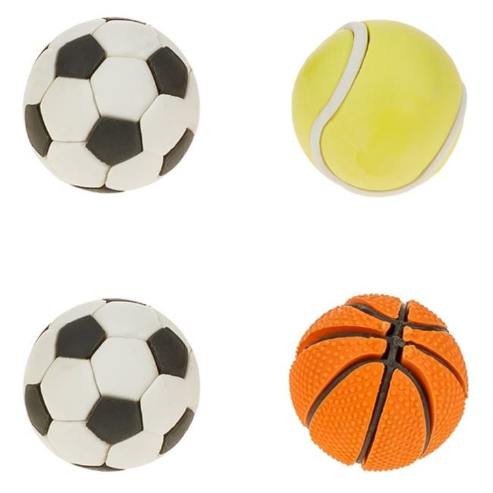 Radiere cu Model 3D in Forma de Mingi 2.5cm - 4buc