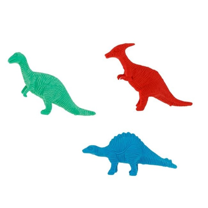 Radiere Dinozauri 7cm 7.5cm 8cm - 3buc