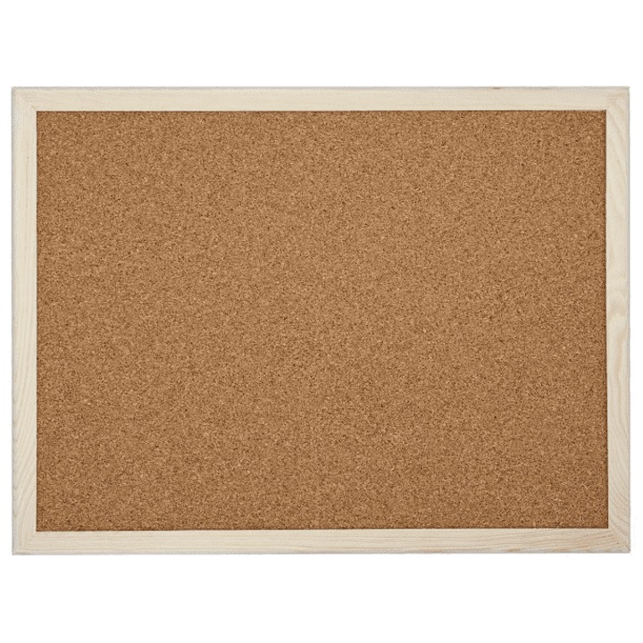 Placa de pluta ADELANTE 60x70cm, cu rama din lemn natural, grosime 7mm