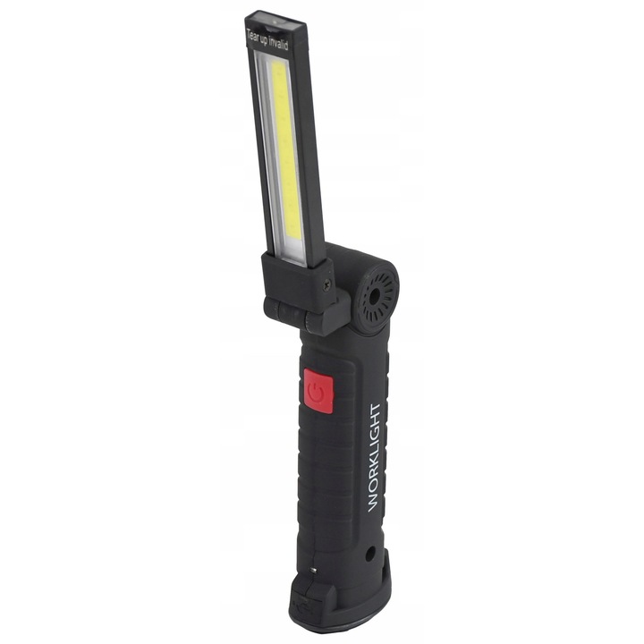 Carcommerce COB LED munkalámpa mágnessel, 1200 mAh akkumulátor, ütésálló, USB töltés